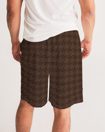 fz plaid men's jogger shorts