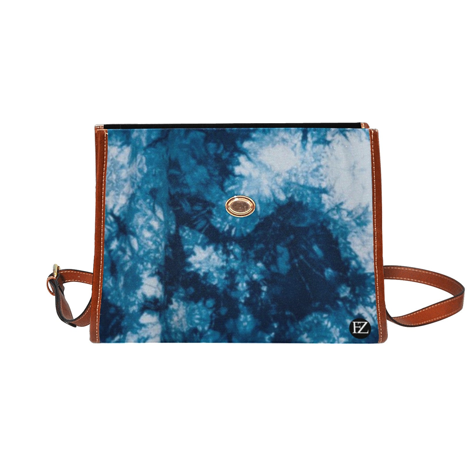fz tye handbag 2.0 all over print canvas bag(model1641)(brown)