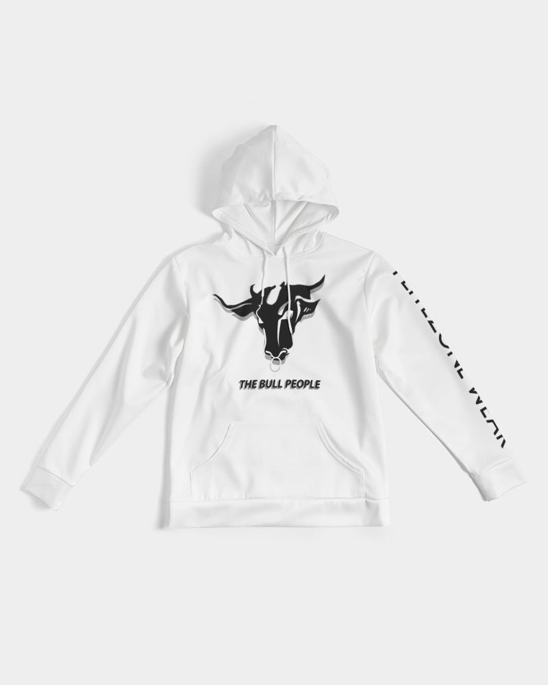 the white  bull men's hoodie