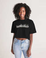 smokin black women's lounge cropped tee