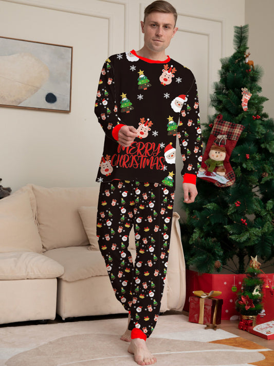FZ Men's Santa Claus printed christmas wear pajamas (dad style)