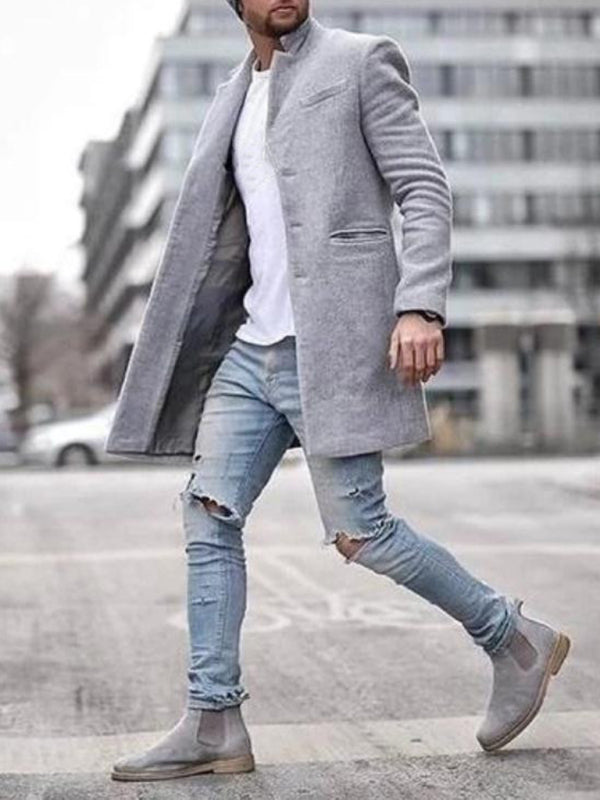 FZ Men's woolen mid-length Jacket - FZwear