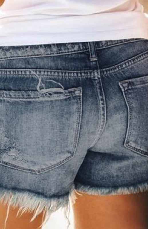 fz women's, cut-out denim shorts