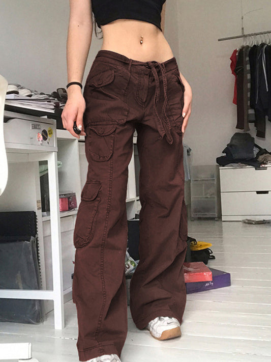 FZ Women's low waist loose fitting denim pants