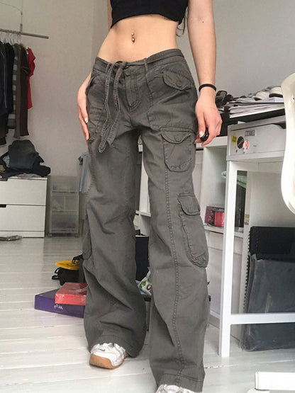 FZ Women's low waist loose fitting denim pants - FZwear