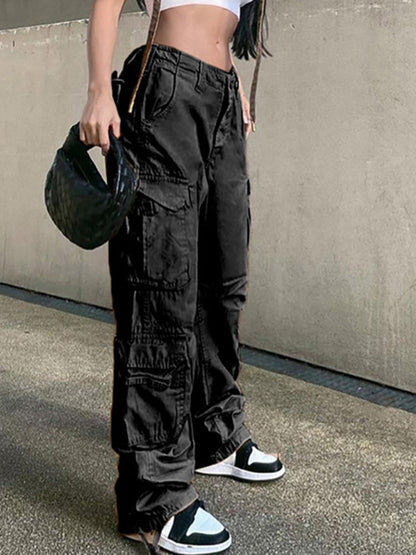 FZ Women's High Waist Wide Leg Retro Cargo Pants - FZwear