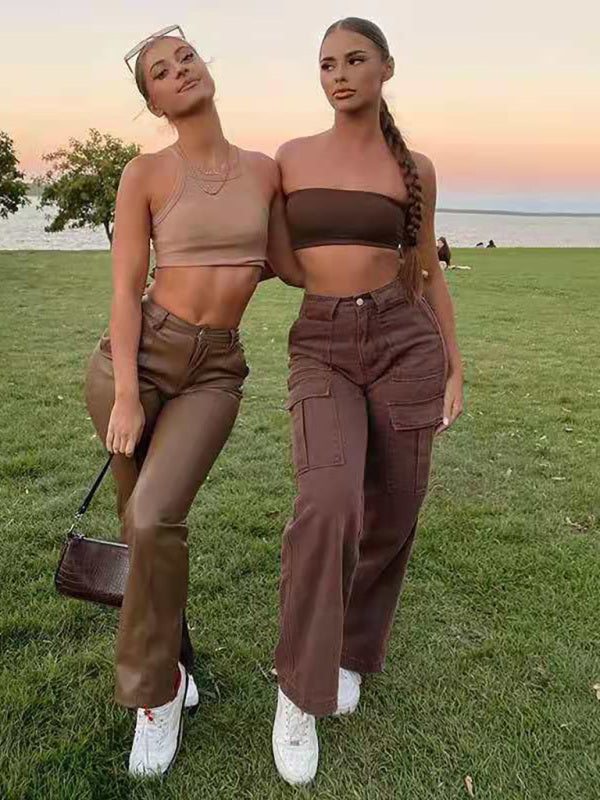 FZ Women’s Paneled Low Waisted Cargo Pants - FZwear