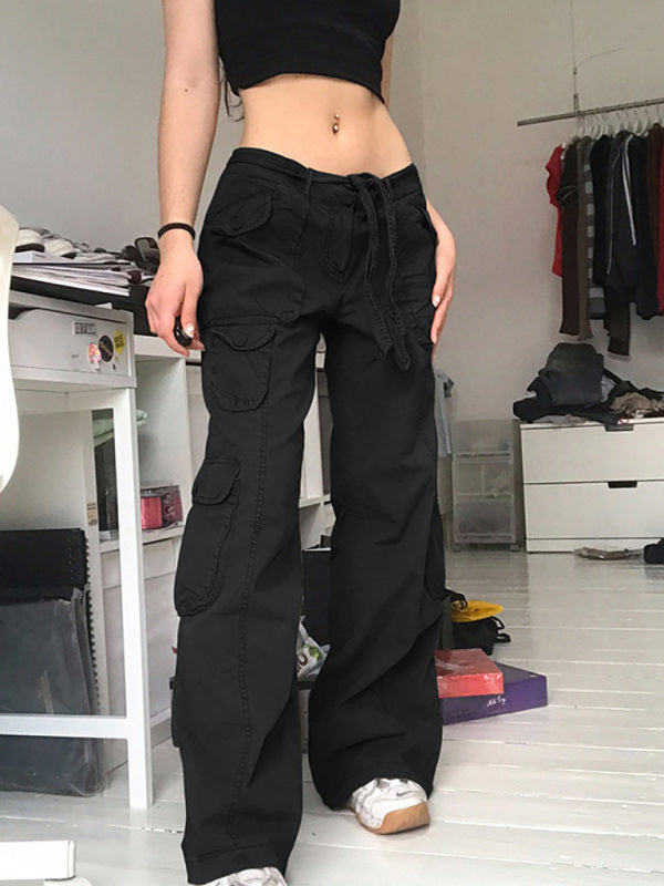 FZ Women's Vintage Wide Leg Cargo Pants - FZwear