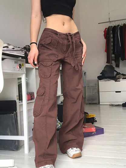 FZ Women's Vintage Wide Leg Cargo Pants - FZwear