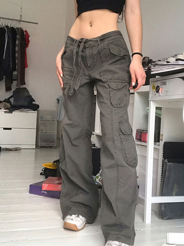 FZ Women's Vintage Wide Leg Cargo Pants - FZwear