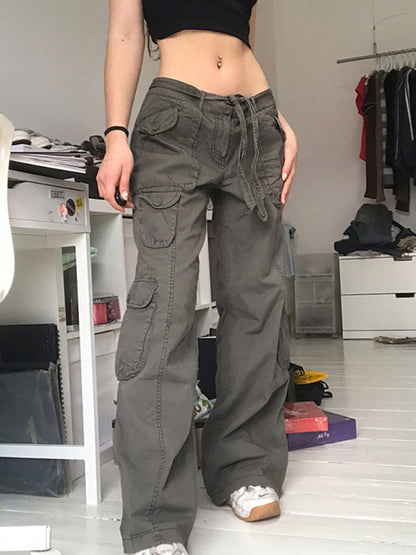 FZ Women's Vintage Wide Leg Cargo Pants - FZwear