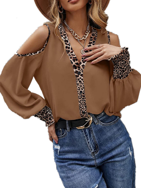 women's cold shoulder v-neck button front blend cardigan