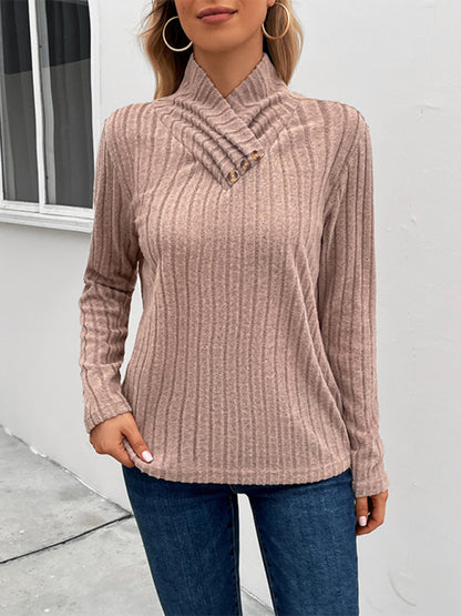 FZ women's long sleeve turtleneck sweater top