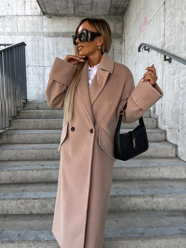 FZ Women's double-breasted woolen jacket - FZwear