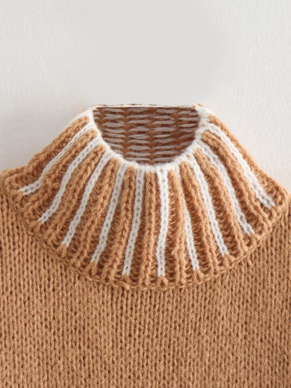 FZ Women's warm half turtleneck pullover sweater top - FZwear